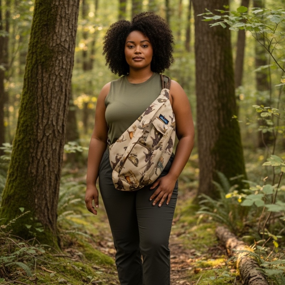 KAVU SLINGBAG Hard to find Bigfoot sling bag with other mythical creatures